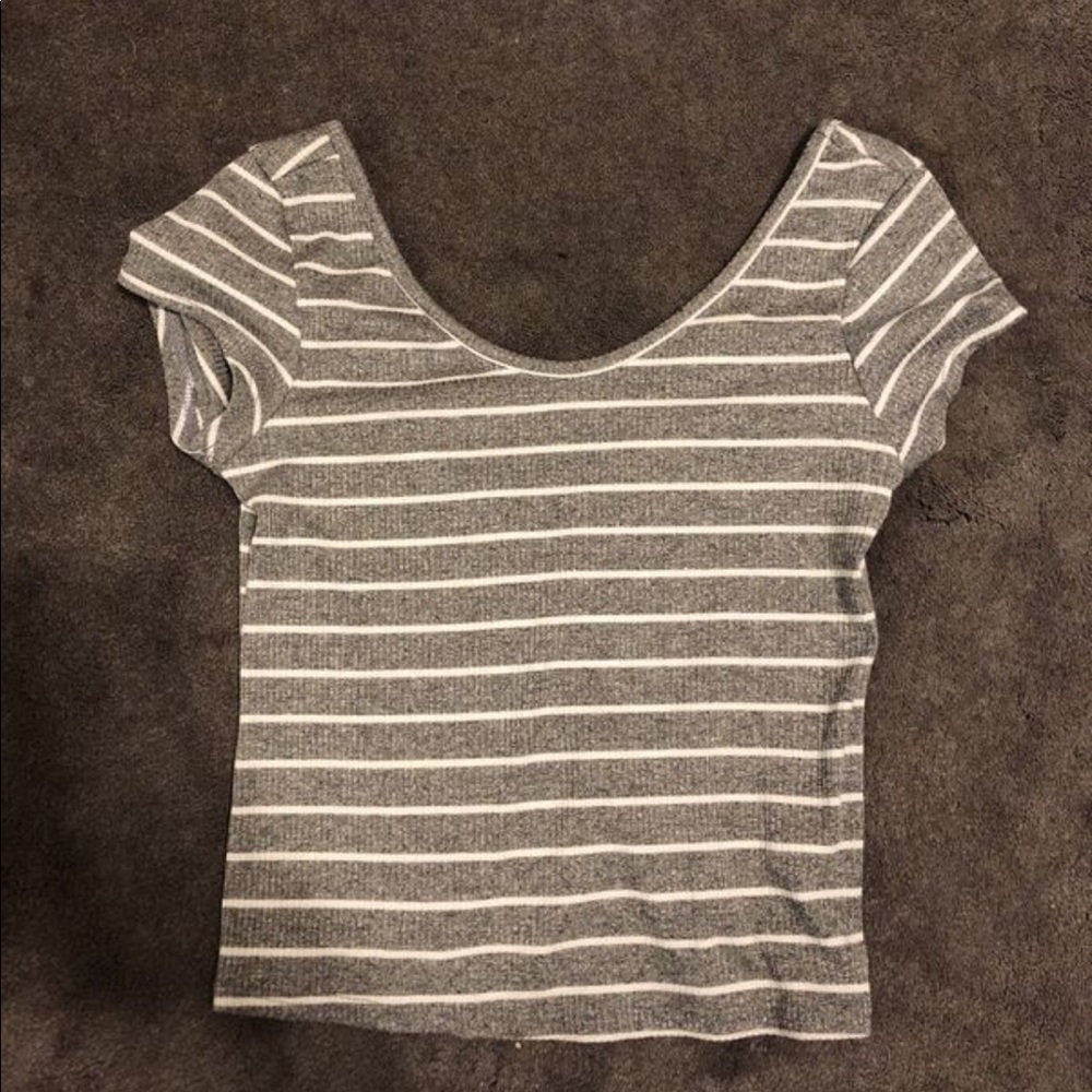Striped crop top